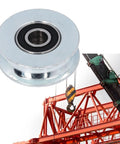 Groove Roller Wheel Bearing Pulley With 64Mm Outer Diameter And 15Mm Center Hole, Alloy Steel Guide Wheel for industrial hanging projects.