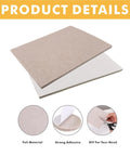 Self Adhesive Felt Furniture Pads For Hardwood Floors, 8 Pack, 8x6 Inch Cuttable Squares, 1/5 Inch Thick, Beige.