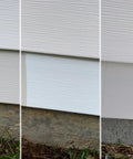 Vinyl And Stucco Siding Repair Kit With White Self Adhesive Patches That Cut To Fit Paintable To Match Cover Cracks Holes And Blemishes