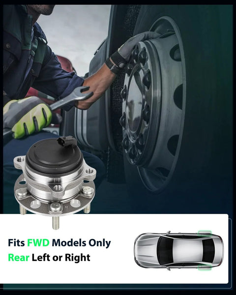 Rear Wheel Bearing and Hub Assembly For Hyundai Palisade 2020-2023, Kia Sorento 2016-2020, Kia Telluride 2020-2023, 5-Lug, With ABS