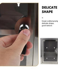 Locking Wall Mounted Stainless Steel Storage Box With Double Layer Design, See Through Door, hand locking metal cabinet