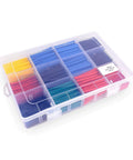 Heat Shrink Tubing Kit 2 To 1 Shrink Ratio 45mm Cable Sleeve Flame Retardant Polyolefin 560 Pieces In 5 Colors And 12 Sizes With Storage Box