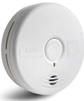 Front view of 10 Year Photoelectric Smoke And Carbon Monoxide Alarm With Sealed Lithium Battery No Battery Change Over A Decade Kitchen Safe Combination Detector Model P3010K CO.