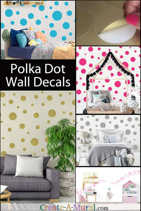 63 White Polka Dot Wall Decals For Kids Rooms And Nurseries, Peel And Stick Vinyl Dots For A Kid Friendly Room Makeover