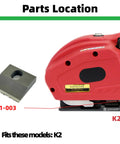 Replacement Knife Cutter K1 003 For K2 Electric Strapping Machine Fits All K2 Models Easy Install Durable Build Workhorse Ideal For Shipping Ties And Bundles Reliable Performance For Daily Warehouse Use, K1-003 cutter