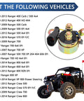 Starter Solenoid Relay Replacement for Ranger 400 500 570 700 800 EFI 4x4 Models 2006 2014 Direct Fit Heavy Duty Start Relay for Easy Install and Reliable Quick Start on metal relay with Ranger fitment list