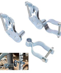 Heavy Duty T Post Gate Hinge Kit Dual Set For Chain Link Fences And Farm Entrances One And Five Eighths Inch Hinges Easy Install