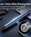 Low Temperature Welding Rods For Aluminum, Stainless Steel, And Iron, Pro Grade Easy Melt Repair, flux-core design detail