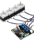 Two Phase XH2.54 4 Pin To 6 Pin Motor Cable For Nema 42 Stepper Motors And 3D Printer Parts, connected to stepper motors and driver board