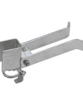 Heavy Duty Chain Link Fence Double Gate Latch for Swing Gates 1 3 8 Inch, galvanized steel latch close-up view.