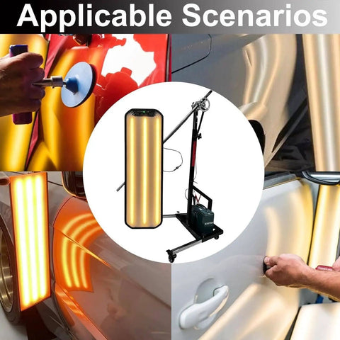 Paintless Dent Repair Light Board With Wheels And Adjustable Bracket For Quick On The Go Dent Fix, Large LED Panel