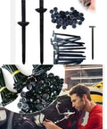 Heavy Duty Nylon Cable Tie Buckle Set For Cars And Auto Maintenance Pin And Button Self Locking Zip Ties displayed with car repair