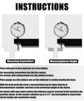Diagram showing instructions for using Pro Grade Sleeve Height And Counter Bore Gauge For All Diesel Engines with diagrams.