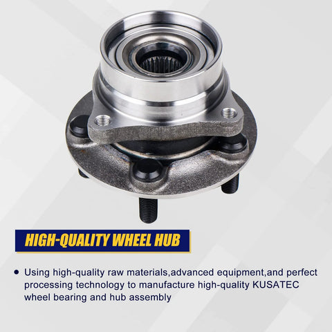 Front Wheel Bearing And Hub Assembly 513265 For Toyota Prius 2004 Through 2009 Direct Fit Plug And Play Front
