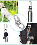 Heavy Duty 5/32 Inch 304 Stainless Steel Quick Link Set, 20 Piece Oval Threaded Chain Links With D Shape Repair Links, 500 Lbs Capacity used for dog chain, bottle holder, and backpack attachment.