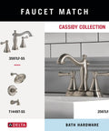 Stainless Steel 24 Inch Double Towel Bar Wall Mount Bathroom Hardware Cassidy Style With Brilliance Finish Built To Last Durable Easy Install For Modern Bathrooms faucet match display with Cassidy Collection bath hardware.