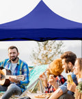 Universal Replacement Top For Pop Up Canopy Tents, Available In 6x6 Foot, 8.2x8.2ft, Or 3x3m Sizes, Fits 2.62ft Center Pole, blue canopy outdoors.
