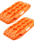 Compact Off Road Short Recovery Traction Boards 2 Pack Bendable Tire Ladder Tracks for Sand Mud Snow Orange 3rd Gen Lightweight