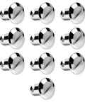 Top Shelf 7075 Aluminum Quarter Turn Dzus Fasteners 7/16 Inch Stem With.500 Inch Medium Grip set of ten, chrome plated.