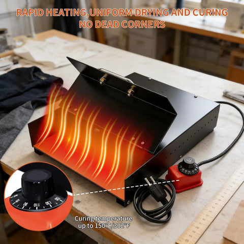 Oven Dryer For Heat Transfer Printing A3 A4 A5 Size Range With Precise Temperature Control 0 To 160C in workshop setting