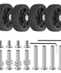 4 Pcs Luggage Wheels Replacement 50x14mm Suitcase Wheels For Travel 2 Inch Diameter Rim Width 14mm Wear Resistant Casters