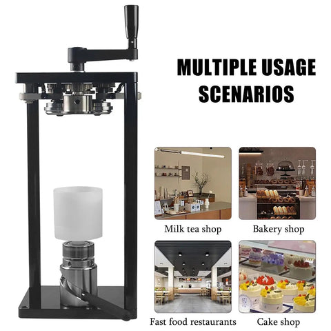 Manual Tin Can Seamer For 55mm Jars And Cup Sealer Holder No Power Needed in various shop settings