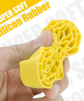 Close-up of yellow silicone insert for 63x22mm 1.0 Inch Maverix MT tires, showing soft and flexible texture.