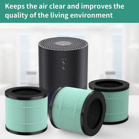 Replacement 4 In 1 Filter Pack For TOPPIN TPAP002 Purifier Comfy Air C1 With Nano Silver Coated Pre Filter H13 True HEPA Activated Carbon