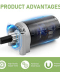 Beefed Up Replacement Starter For 20-27HP Engines In 7000 Series KT715 KT745 showing high-quality copper coils and steel gears