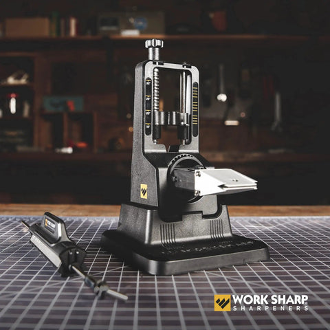 Precision Adjustable Knife Sharpener Kit With Fixed Angle Jig And Clamp Guided 15 To 30 Degree Sharpening Kit on table