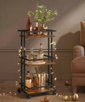 Kicking Your Hosting Game Up A Notch Requires This Rolling Three Tier Bar Cart Featuring Smooth Casters And Smart Storage Shelves For Effortless Drinks Service Across Any Kitchen Or Living Area Making Organization A Breeze And Entertaining Totally.