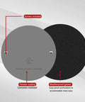 4 Inch Round Weatherproof Blank Wall Plate For Outdoor Use With Gasket, Rugged Stainless Steel Cover, Corrosion Resistant, Gray