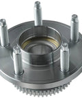 Two Piece Front Wheel Bearing Hub Assembly Replacement Fits 2005 Through 2014 Ford Mustang 5 Lug Setup with tone ring and sturdy design.
