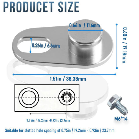 Beefed Up Supercharger MAP Vacuum Port Sealing Cap For GM LSA LS9 LT4 LS LQ4 LSX Engines, Aluminum Alloy, Product Size Diagram
