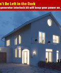Generator Interlock Kit For Home Panels Compatible With Siemens And Murray, house lights on at dusk.