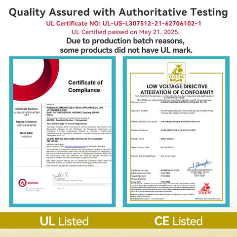 Certificate of compliance and CE certification for 8mm Mini Indicator Light IP67 Waterproof Domed Stainless Steel 304 LED Signal Lamp