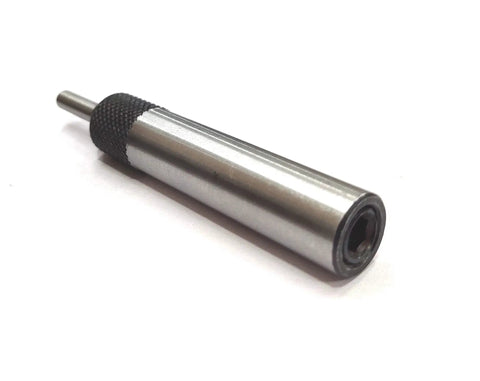 Rock Solid Spring Center Knurl Tap Guide Tool For Dead Center Alignment with adjustable tension spring, knurled grip.