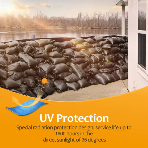 Badass Heavy Duty Sand Bags With UV Protection Built Tough For Hurricane Flooding 16 By 25 Inch Woven Polypropylene Sack Bundle Of One Hundred Black Pieces Designed To Handle Your Yard Job No Stress Guaranteed