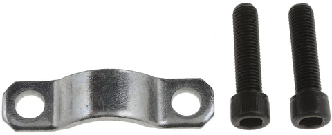 U Joint Repair Kit Direct Replacement For Select Vehicle Models Universal Joint Strap Kit, metal strap and bolts shown