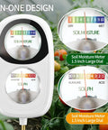 2-In-1 Soil Moisture And pH Test Kit With Dual Dial Meter for Gardens