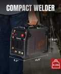 Person holding Beast 3 In 1 MIG Welder With Lift TIG And Spot, Flux Core And MMA, 150A Output, 120V Portable IGBT Inverter