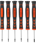 FOMIYES Premium 6-In-1 Precision Screwdriver Set Made From Chrome Vanadium Steel With Comfortable Ergonomic Handles Perfect For Watch Fixes And Micro Electronics Repair On The Go. 6 screwdriver tools