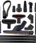 16 Piece Universal Vacuum Attachments Kit For Shop Vac Accessories With 2.5 Inch To 1.25 Inch And 1.875 Inch To 1 Inch Hose Adapters
