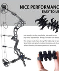 Archery Noise Dampeners For Compound Bow And Crossbow, 2 Pack Split Limb Stabilizers shown with bow and close-up view