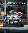 Badass Tiger Tank Engine Building Blocks Set 1236 Pieces Heavy Duty Military Mechanical Gear Model Kit display engine model 7.5in