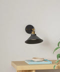 Battery Operated Wall Sconces Set Of 2 USB Rechargeable With Remote Control No Wiring No Drilling Dimmable Vintage Adjustable Wall Lights For Bedroom Farmhouse Gallery Fireplace, single sconce on wall near books