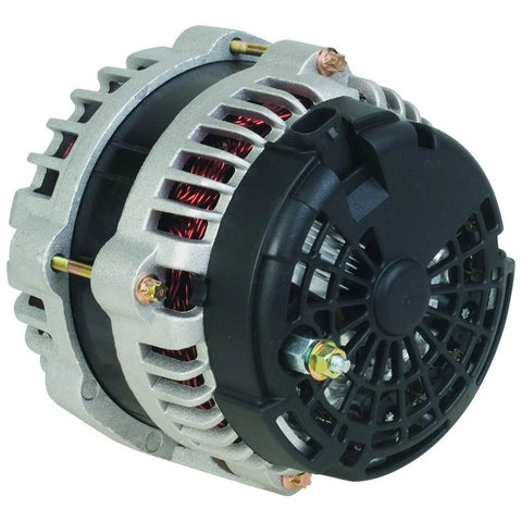 Alternator 8301 Replacement For Chevrolet Cadillac GMC Hummer V6 V8 2007 Through 2014 Fits 15093928 15857608 shown side view