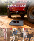 27 Inch By 27 Inch Silicone Drip Tray Mat With Raised Edge For Garage And Driveway Protects Floors From Oil Leaks Non Slip