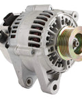 80 Amp 12V Alternator Drop-In Replacement For 3.0L Toyota Camry (2000-2001), Solara (2000-2003), And Lexus ES300 (1997-2001) Bolt-On No-Fuss Install, Reliable Power, Replaces 27060-0A090 27060-20070 27060-20120 OEM Numbers, showing close-up view.