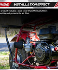 26mm VM22 Carburetor Kit For 212cc Clone Engines Like GX160 GX200 Coleman Ct200u Bt200x KT196 Mini Bike installed